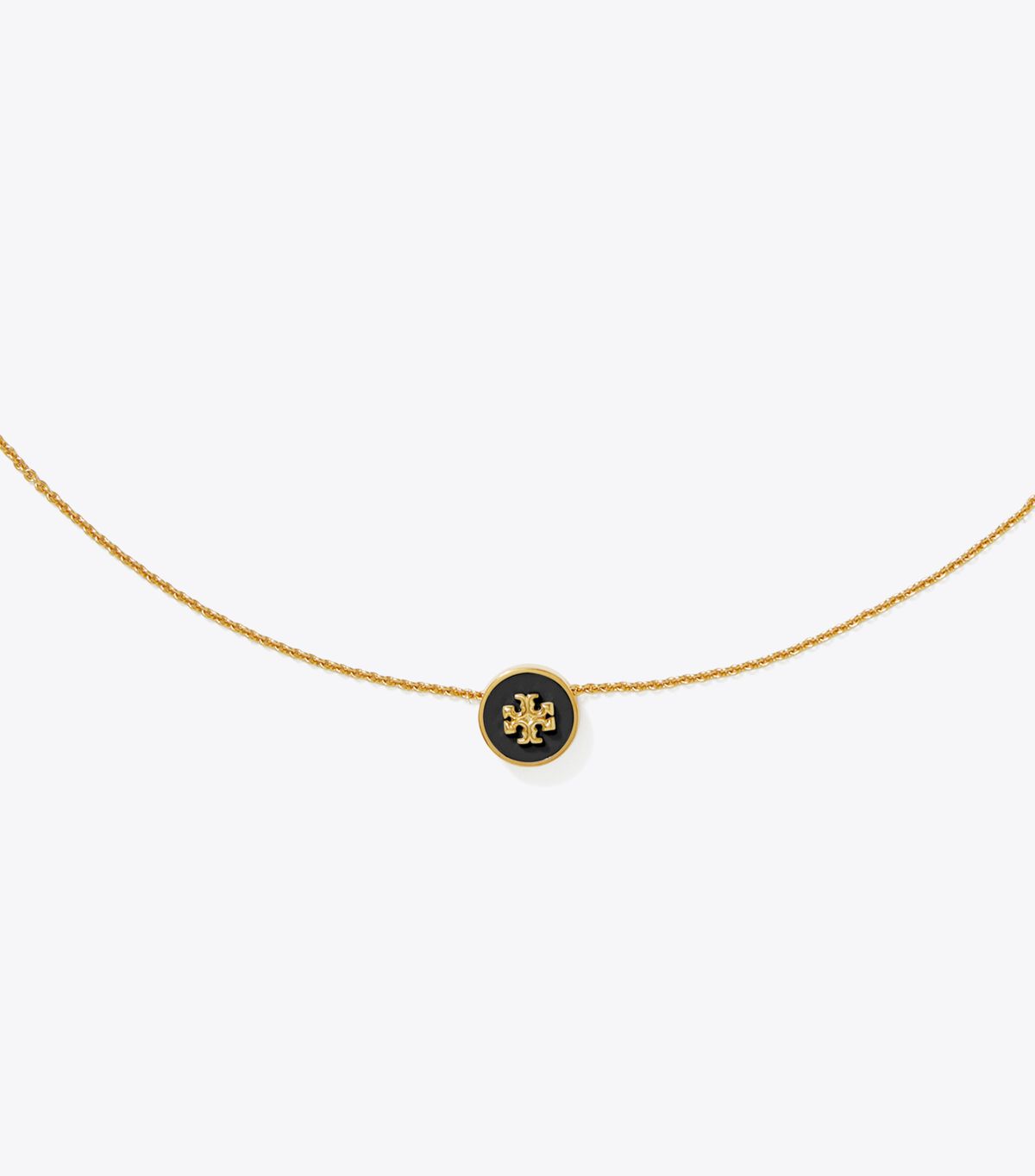 tory burch kira enamel pendant necklace