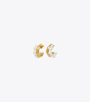 Kira Pearl Hoop Earring