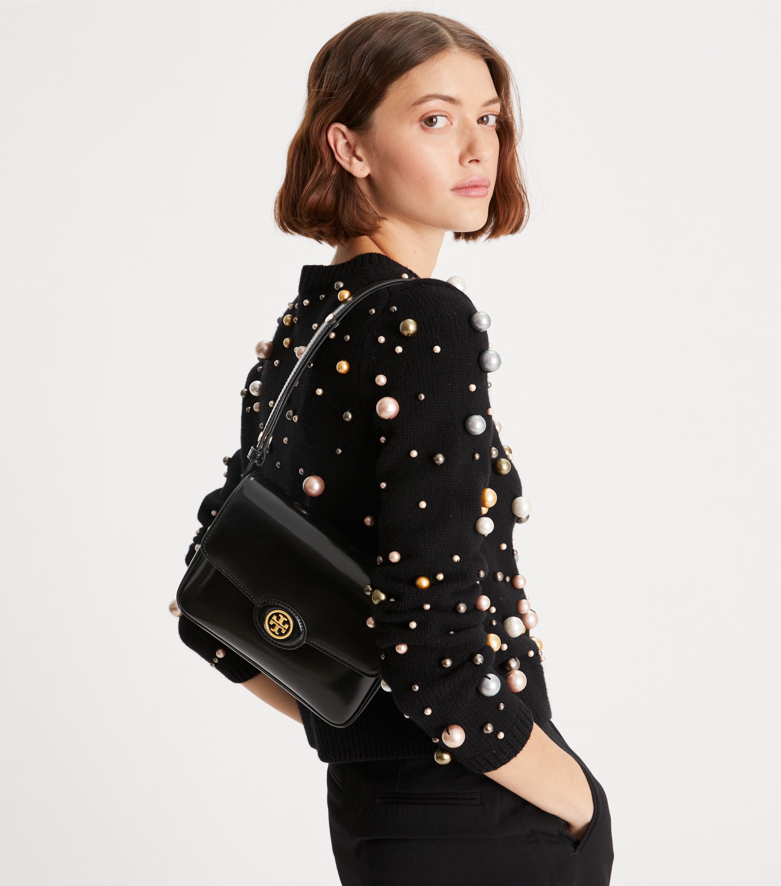 Tory burch robinson handbag clearance