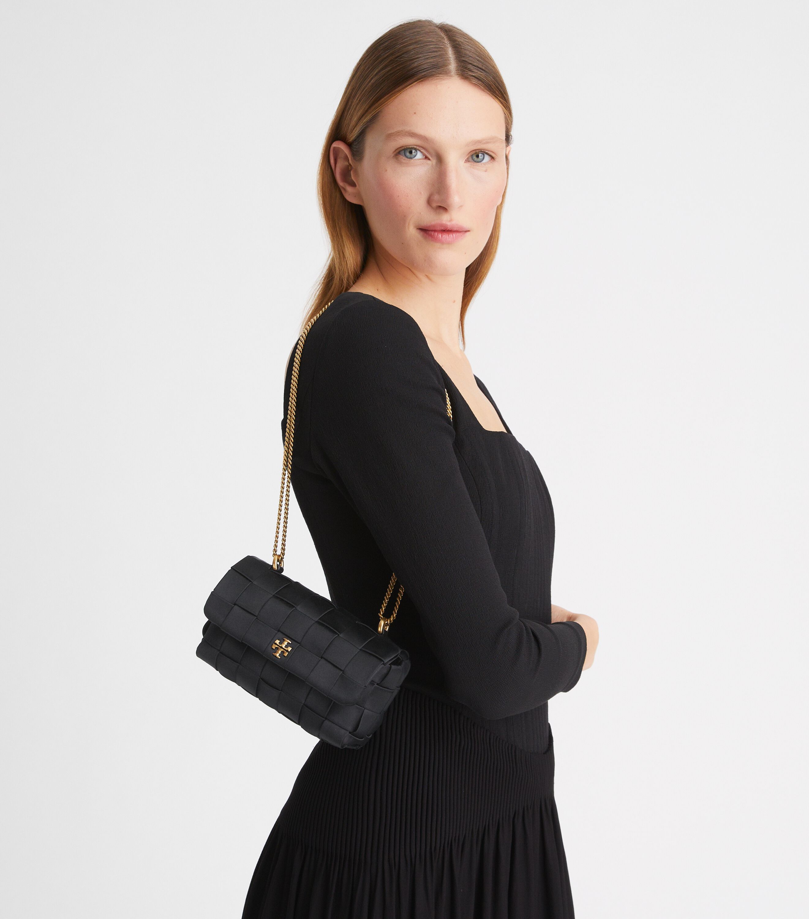 Tory Burch Mini Kira Woven Flap Bag Tory Burch UAE