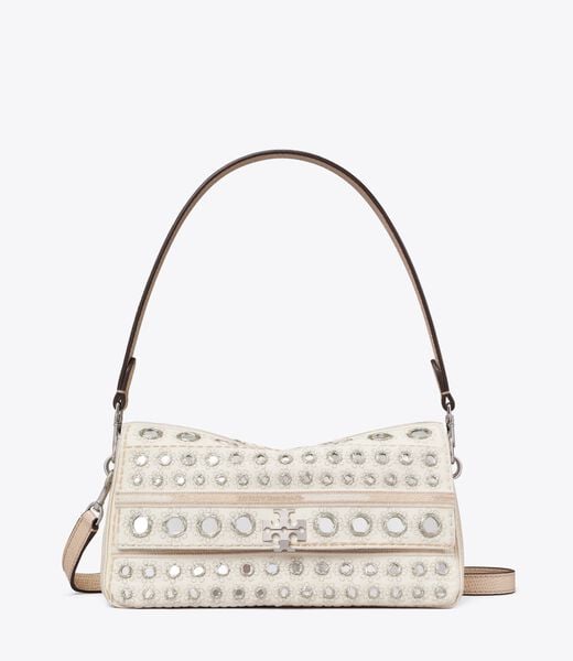 tory burch small charlie embellished shoulder bag