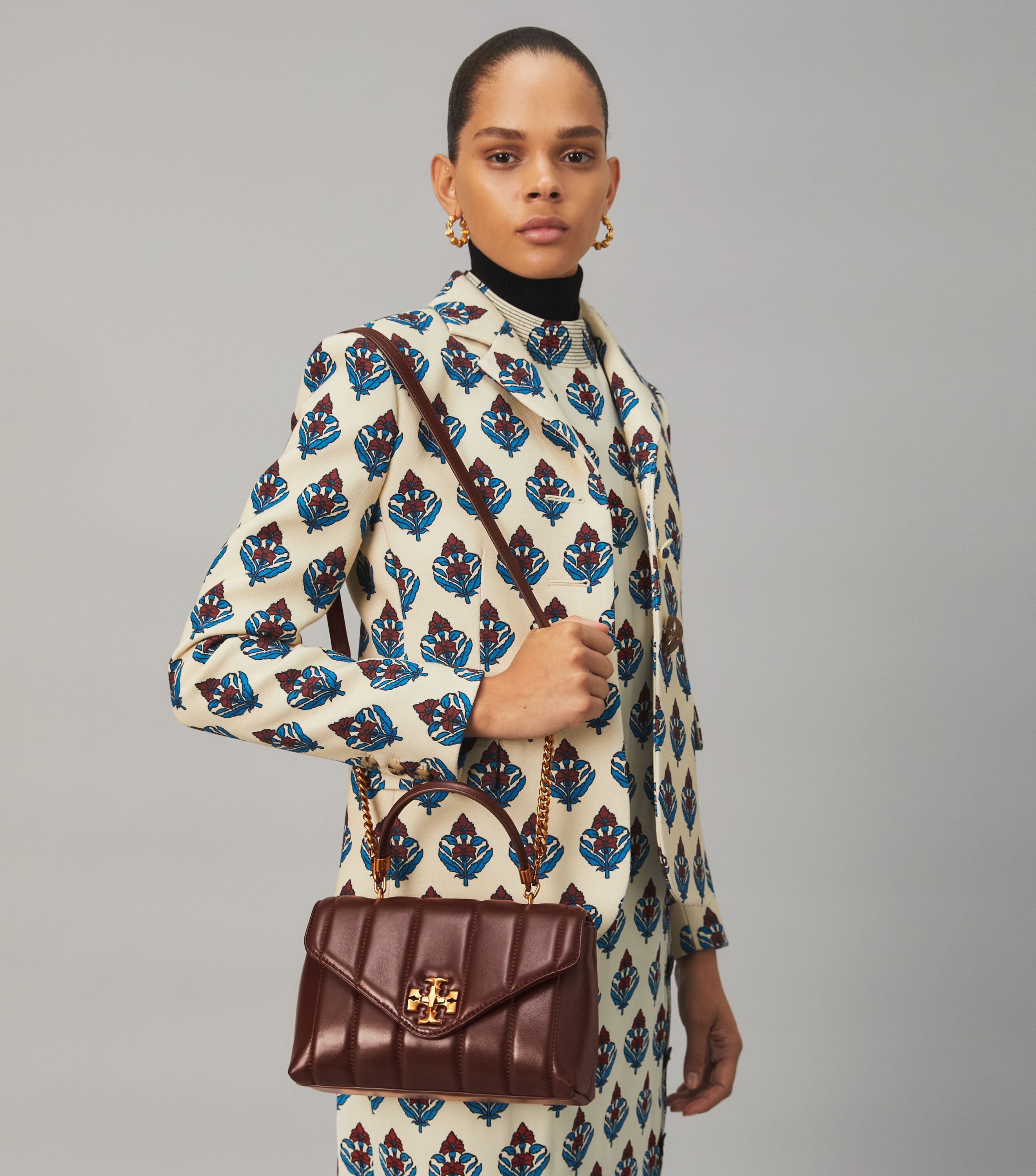 Tory Burch Small Kira Quilted Satchel Tory Burch UAE