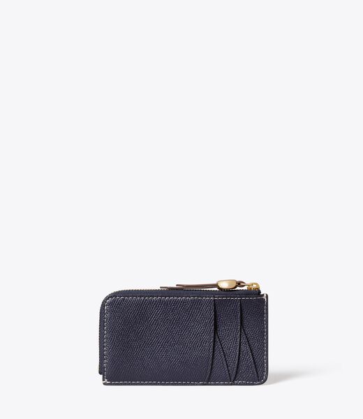 tory burch t monogram romy zip card case