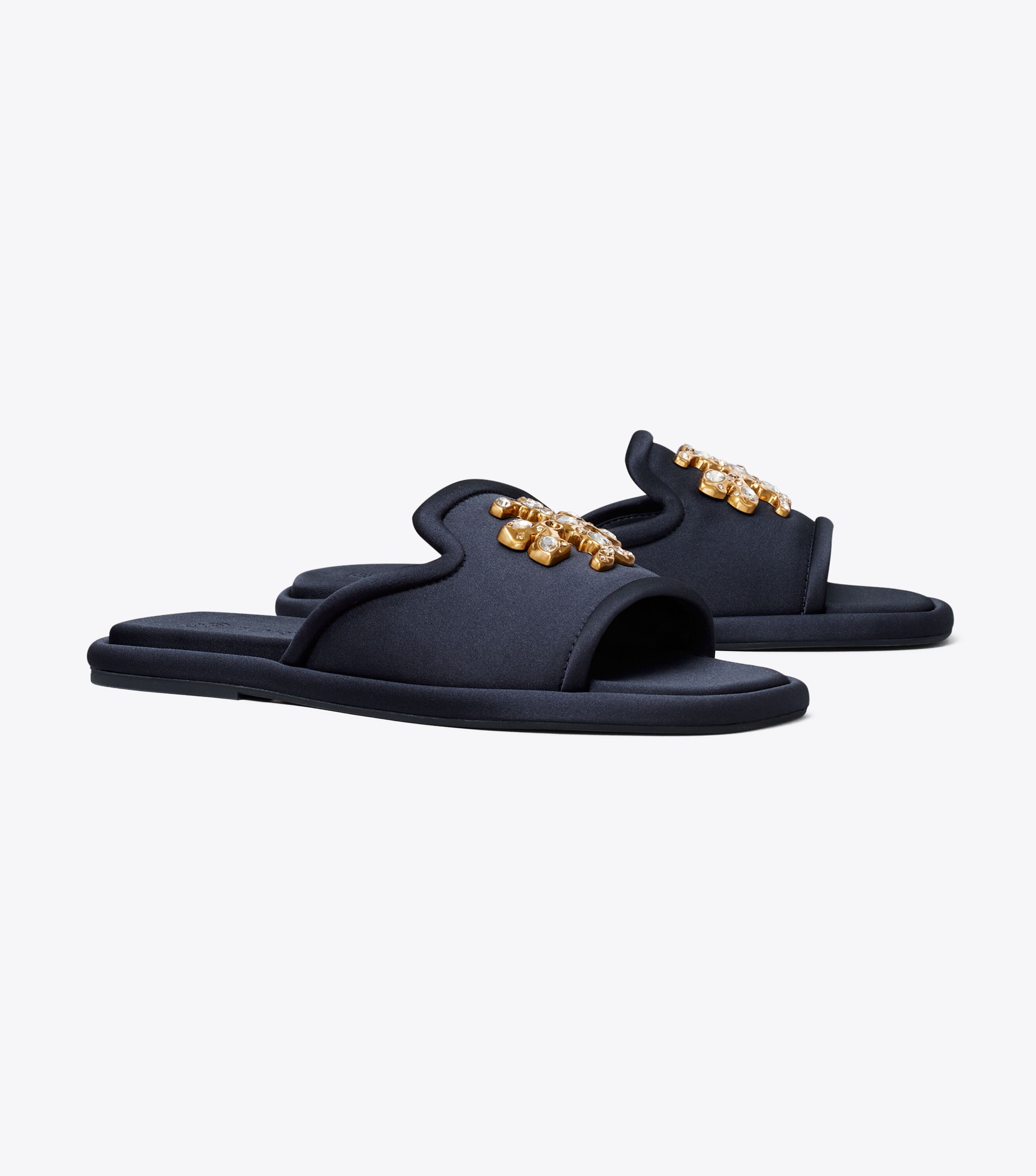 Tory burch jeweled slides online