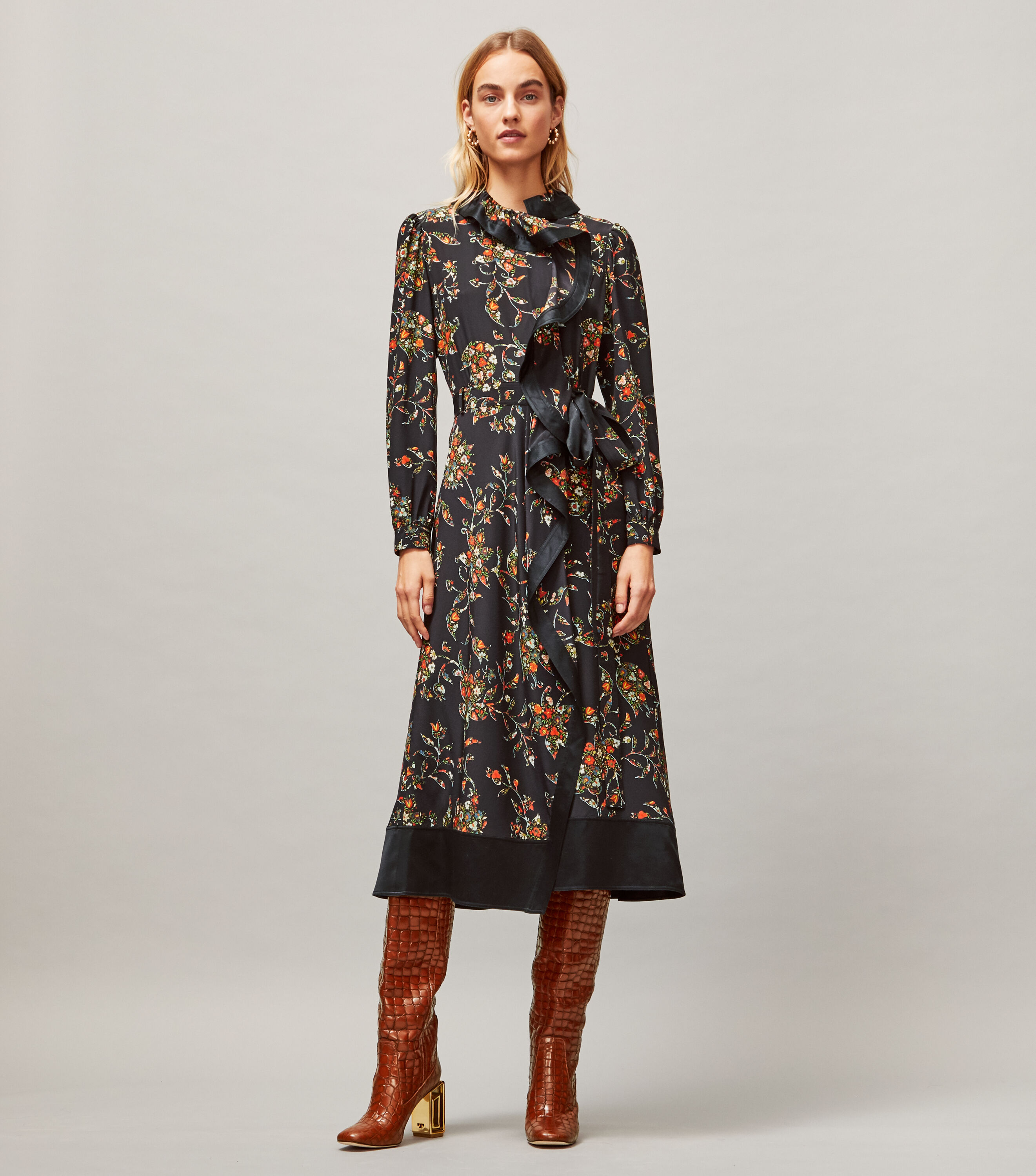 Tory Burch Printed Wrap Dress Tory Burch UAE