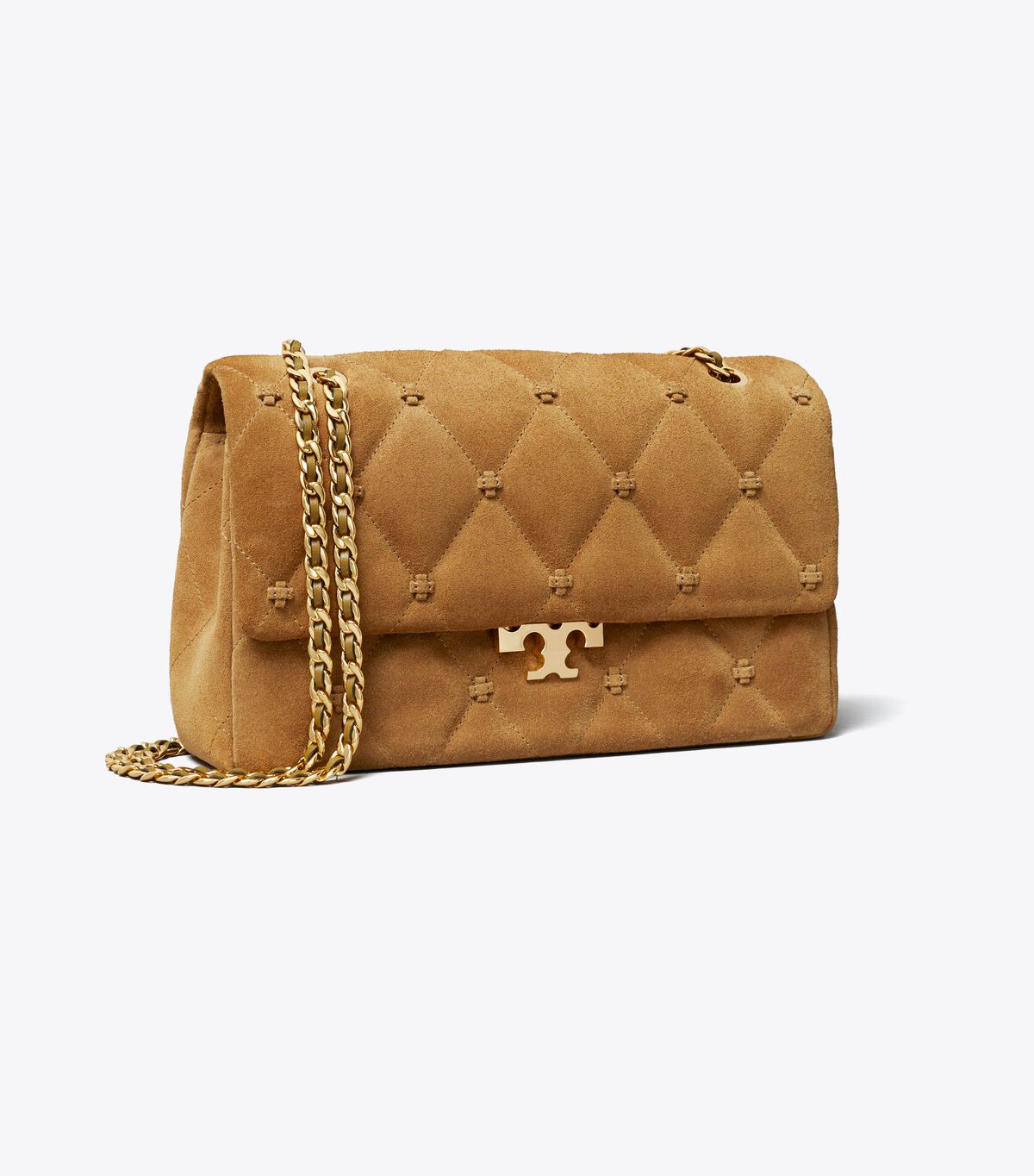 tory burch bunny knot suede shoulder bag