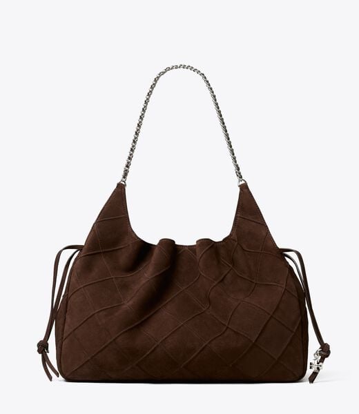 tory burch large fleming suede tote
