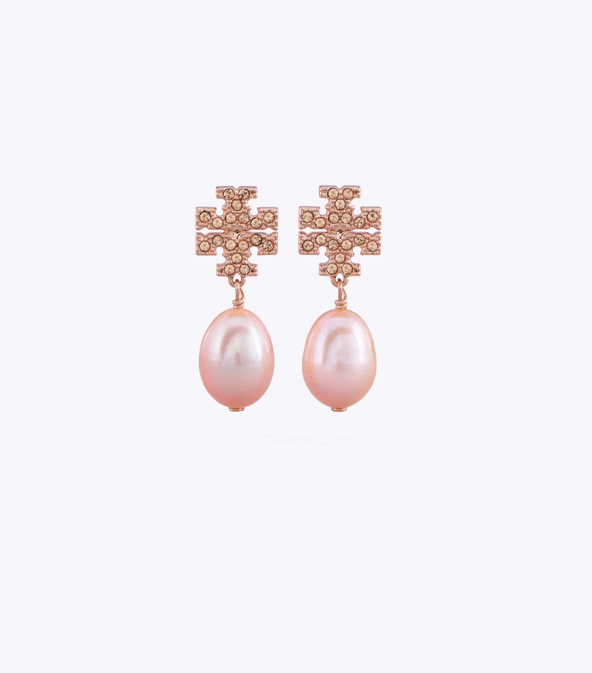 Kira Pavé Pearl Drop Earring