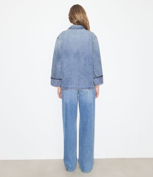 tory burch denim barn jacket