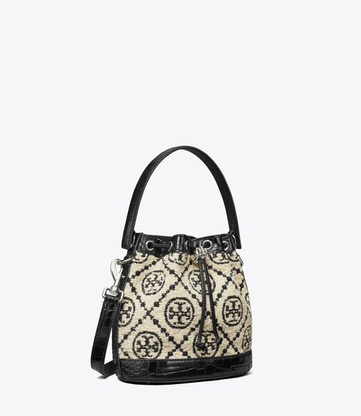 T Monogram Bouclé Bucket Bag