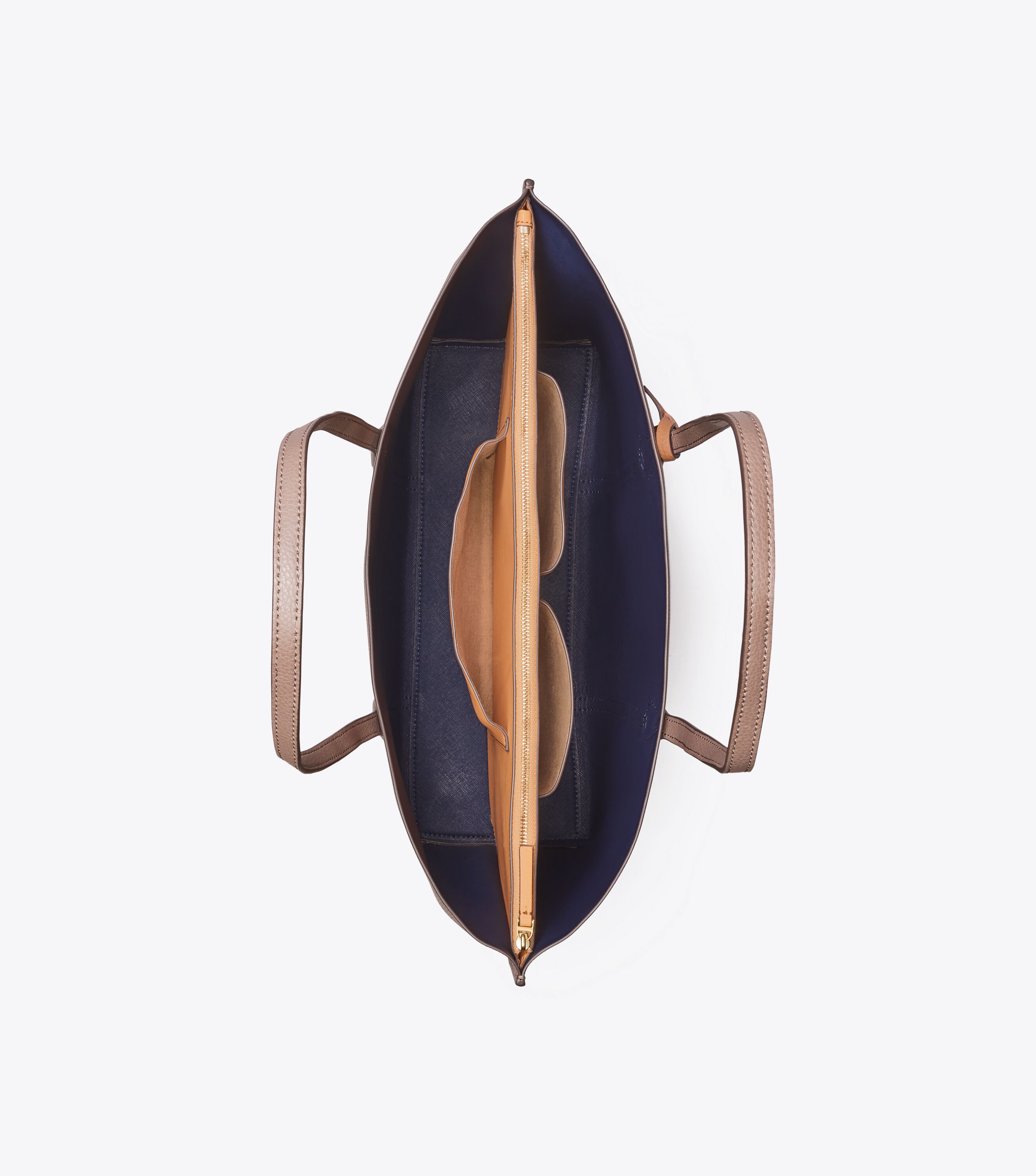 Perry Triple-Compartment Tote Bag, Clam Shell | Tory Burch UAE