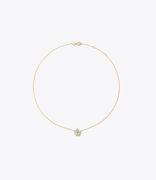 tory burch kira flower pendant