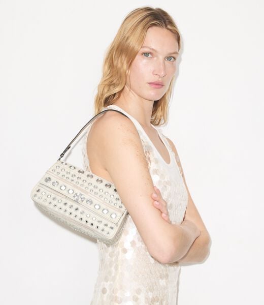 tory burch small charlie embellished shoulder bag