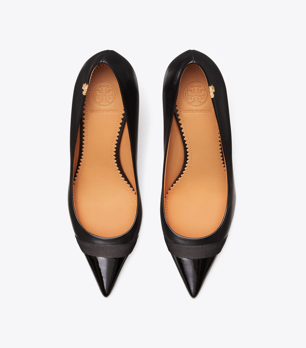 tory burch penelope grosgrain cap toe pump