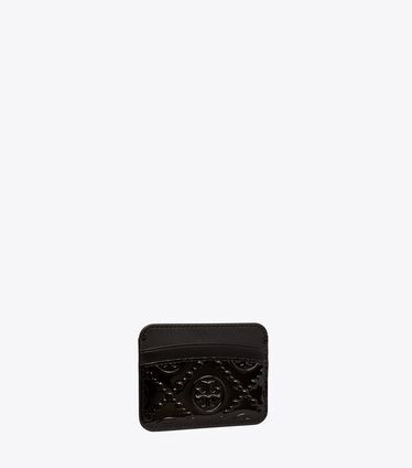 T Monogram Patent Card Case