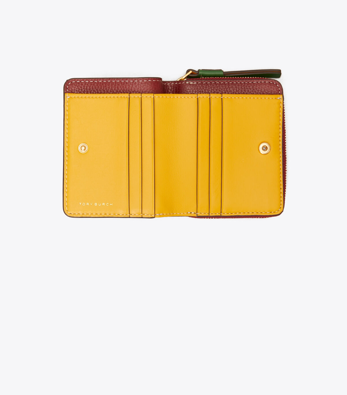 tory burch perry color block bi fold wallet