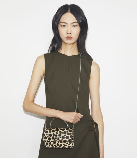 tory burch mini kira calf hair top handle crossbody