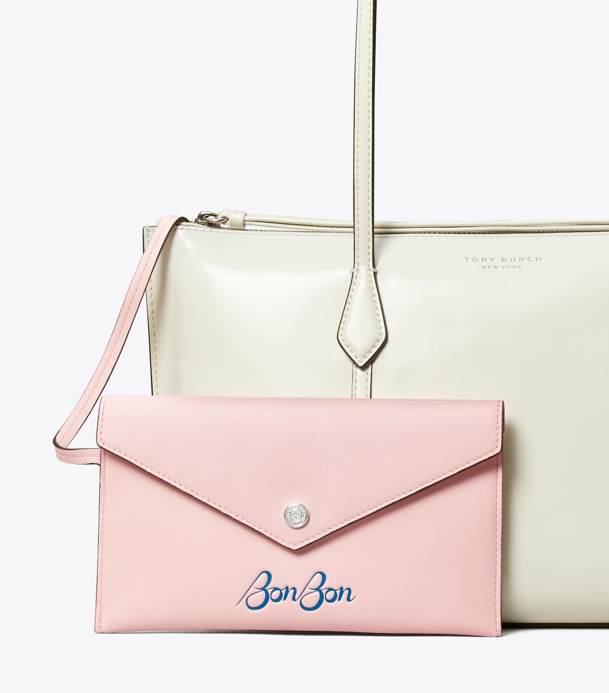 tory burch حقيبة بيري صغيرة بسحاب tb x bonbon