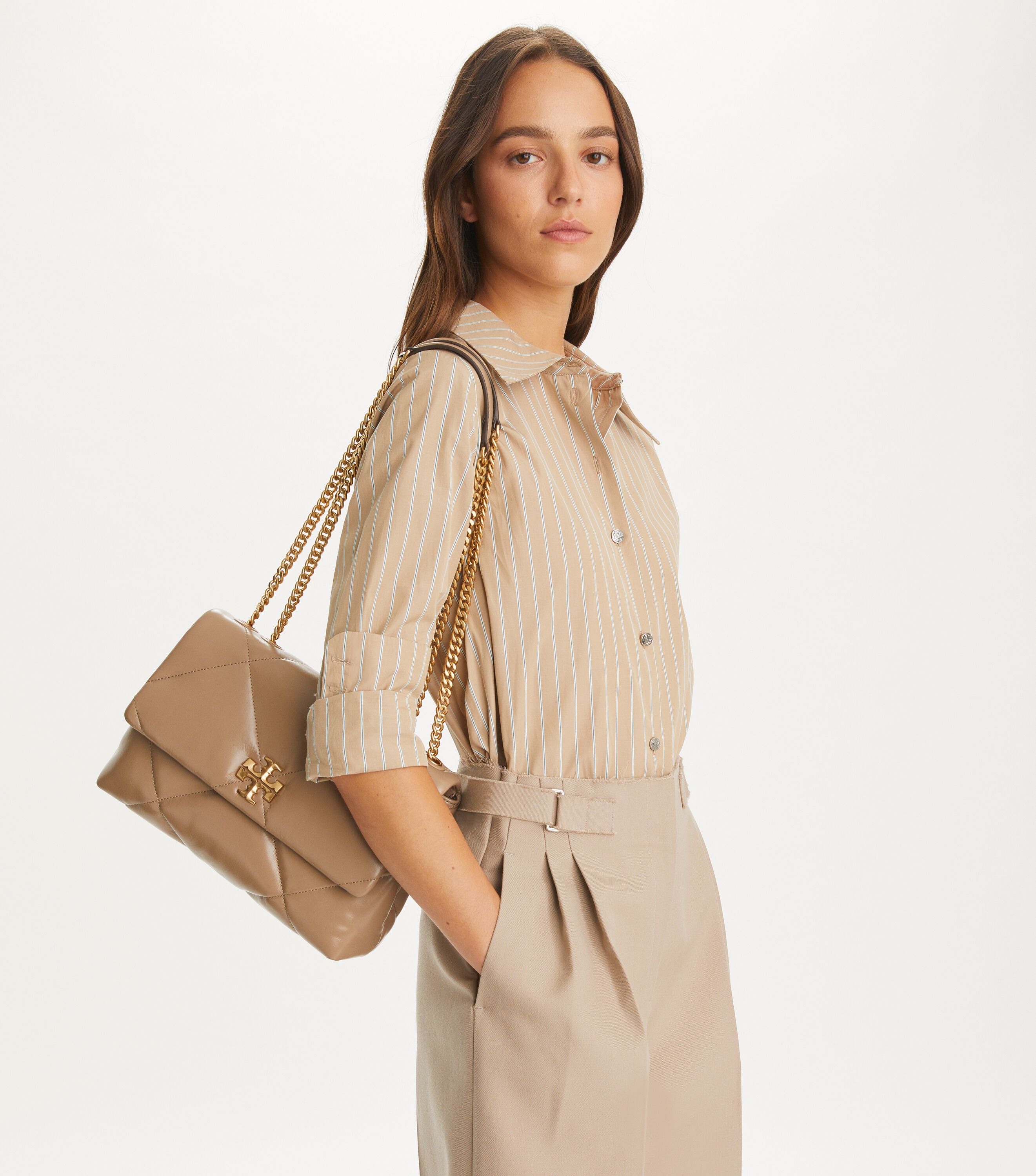 ショルダーバッグ・ポシェット SMALL KIRA DIAMOND QUILT CONVERTIBLE SHOULDER BAG Small Kira Diamond Quilt Convertible Shoulder Bag: Women's