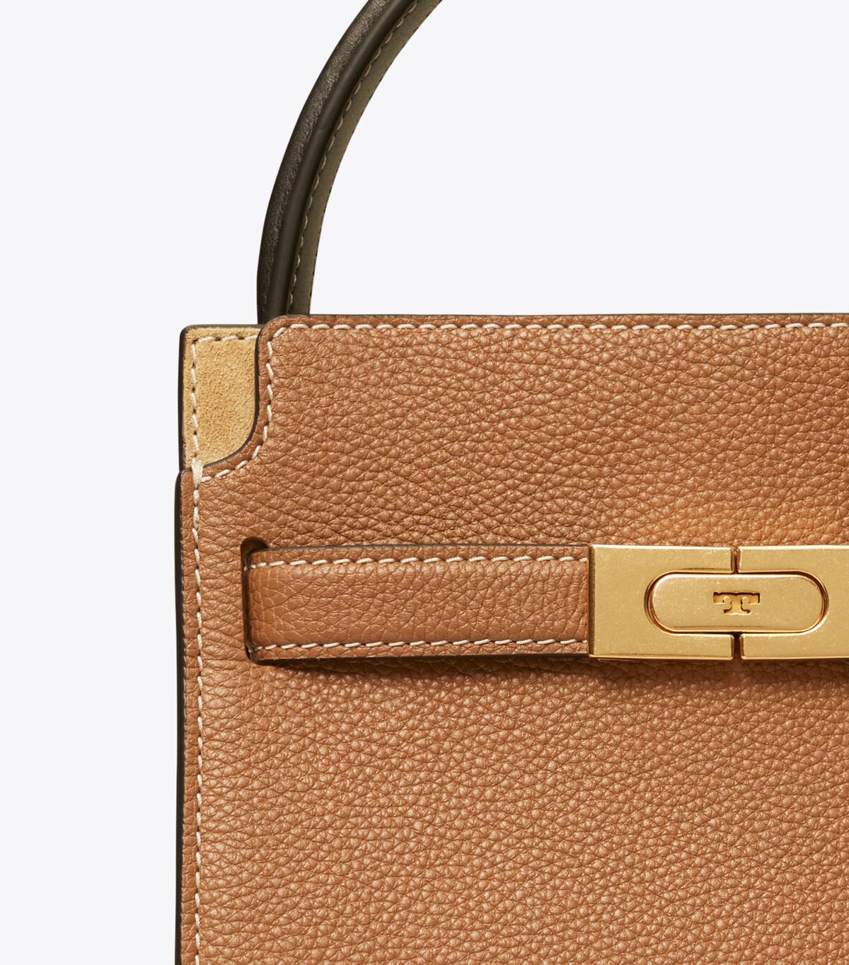 tory burch petite lee radziwill pebbled double bag