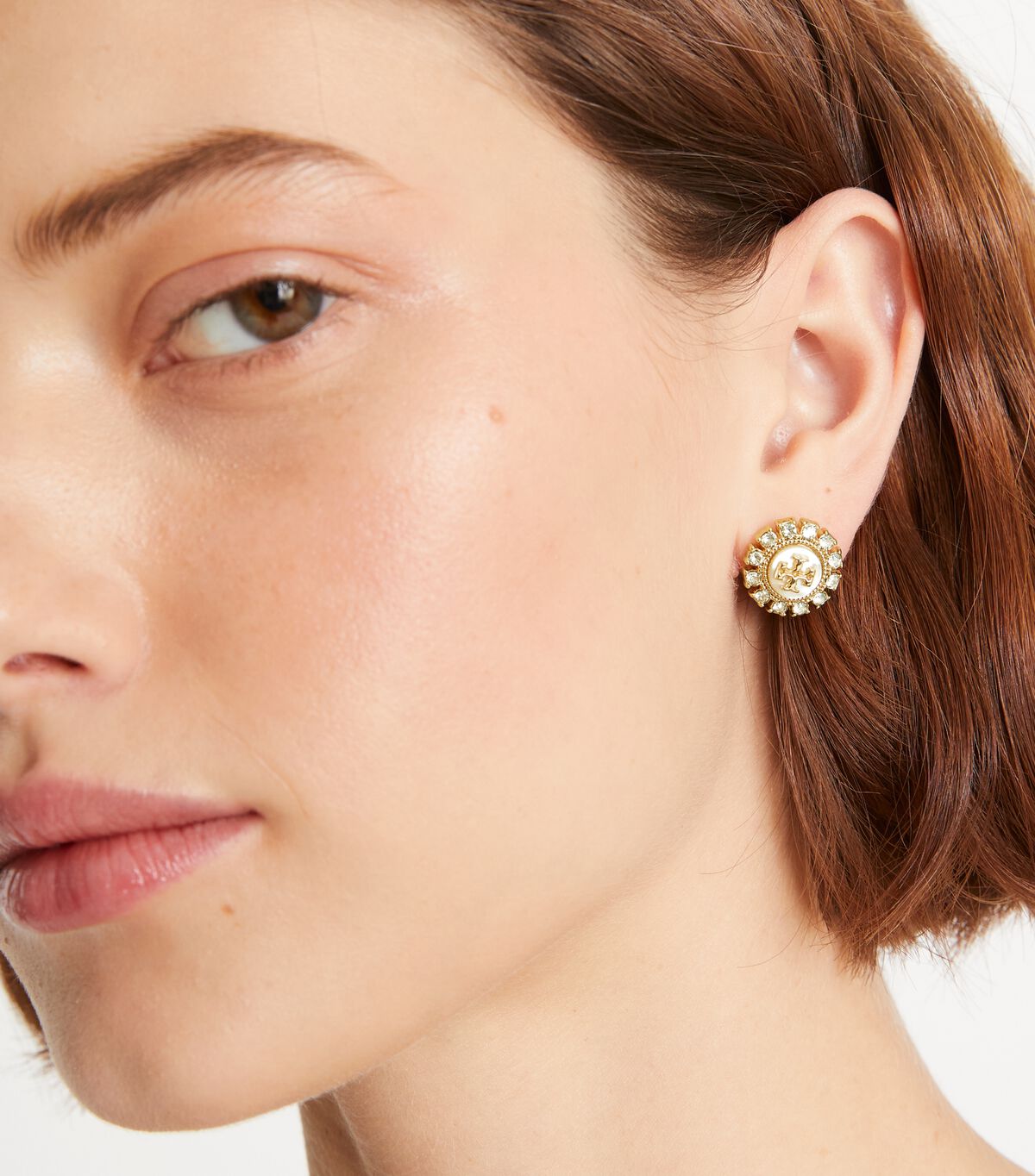 tory burch kira crystal stud earring