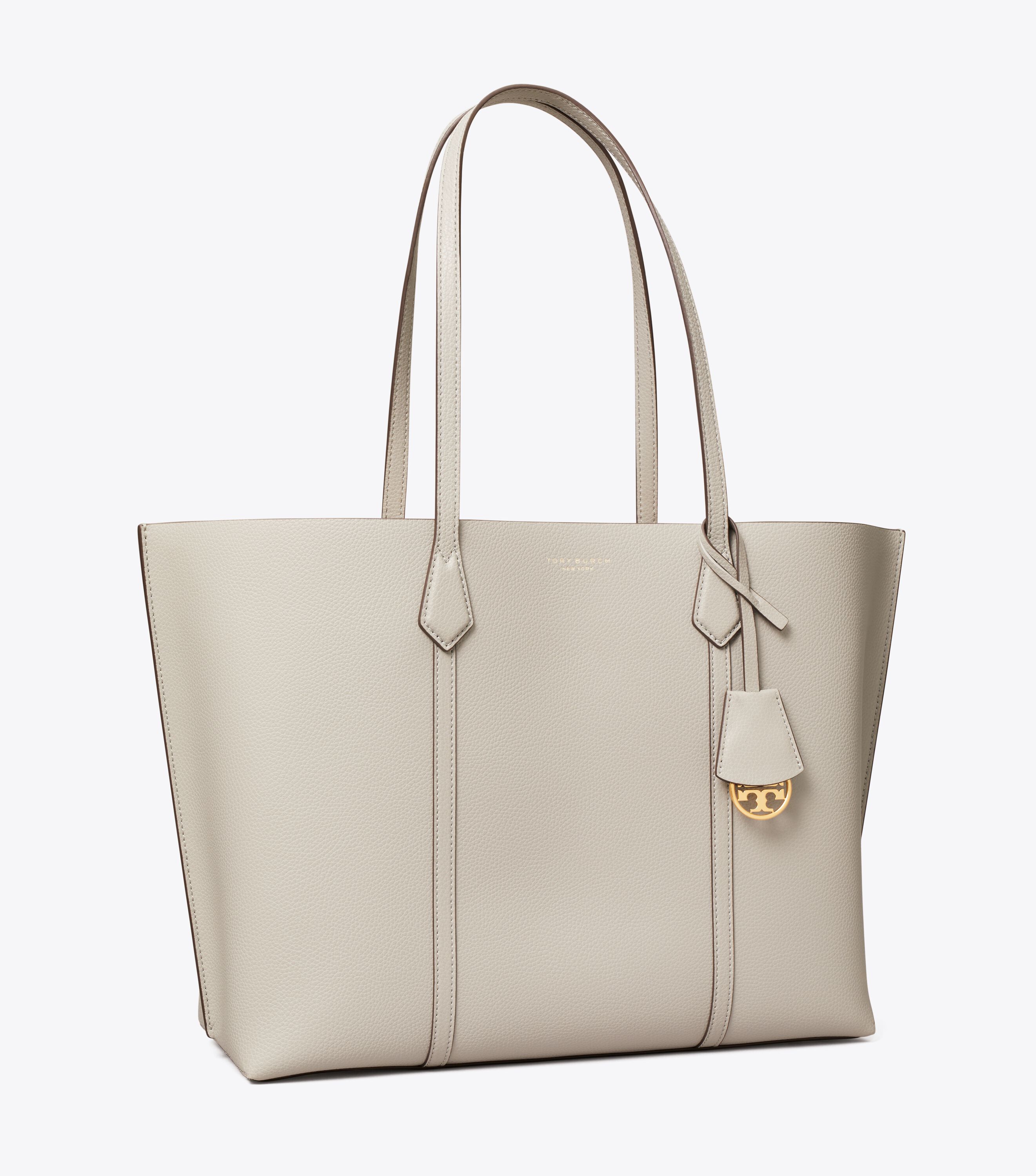 Perry Triple-Compartment Tote, Light Granite | Tory Burch UAE