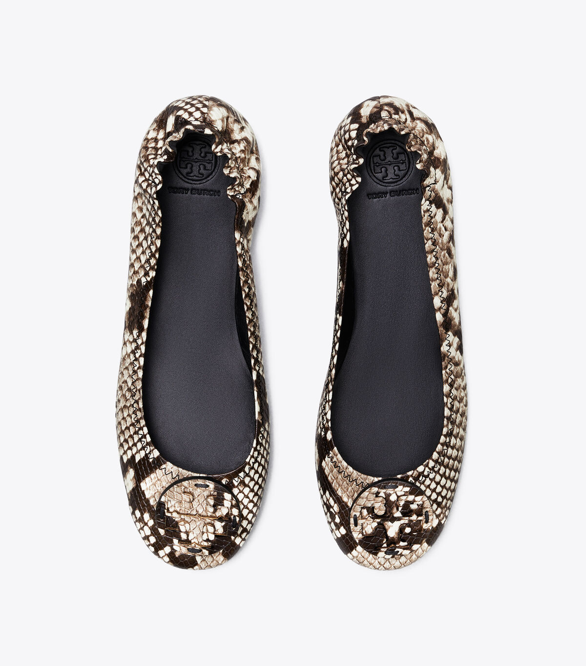 minnie travel leather ballet flats