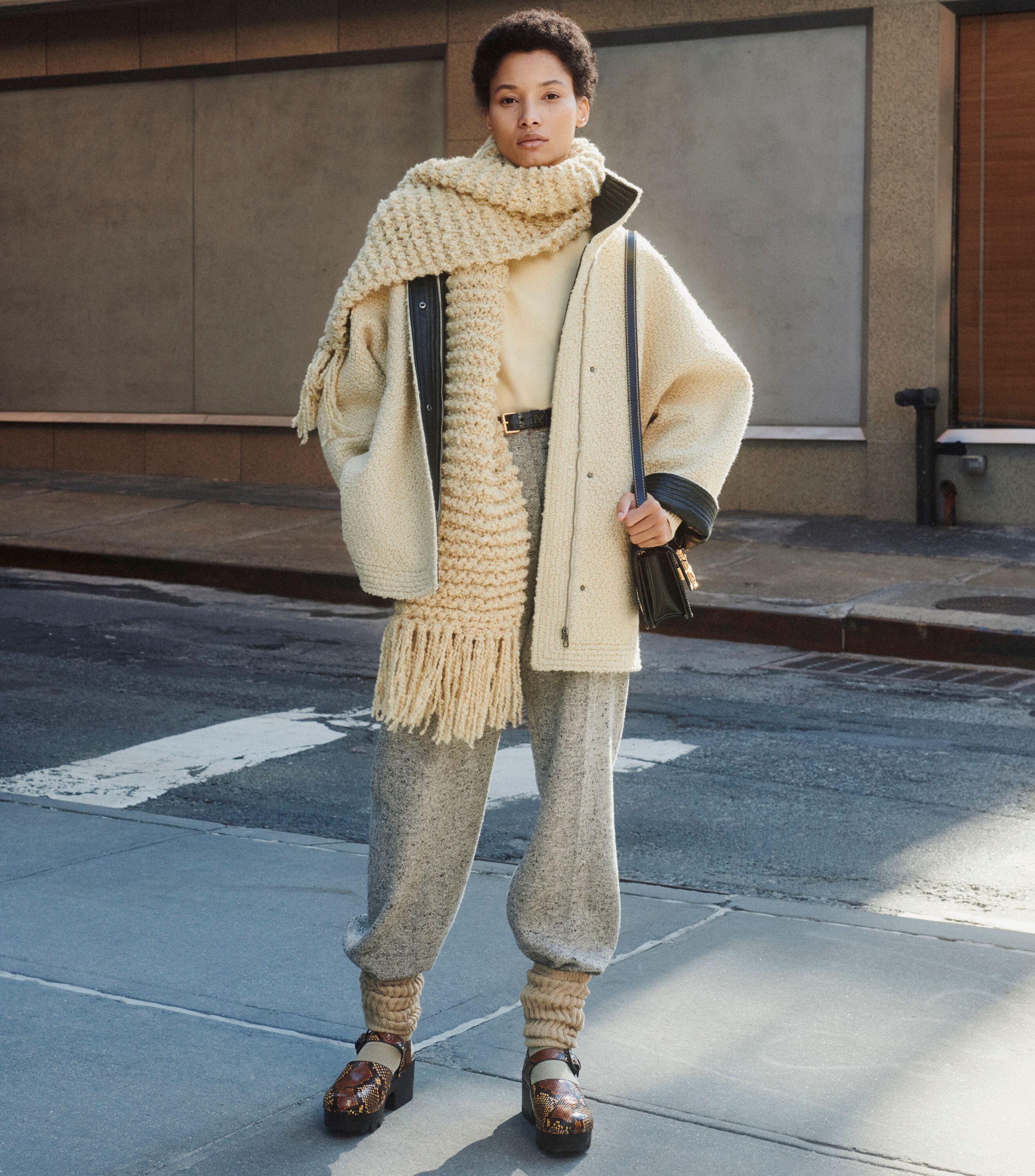 Oversized turtleneck top