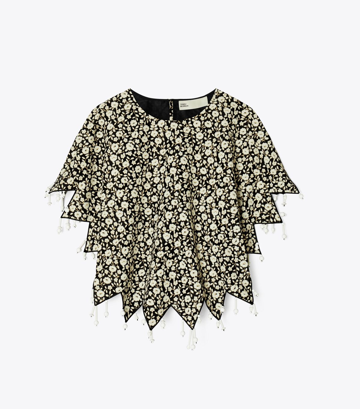 Ditsy Floral Silk Taffeta Top