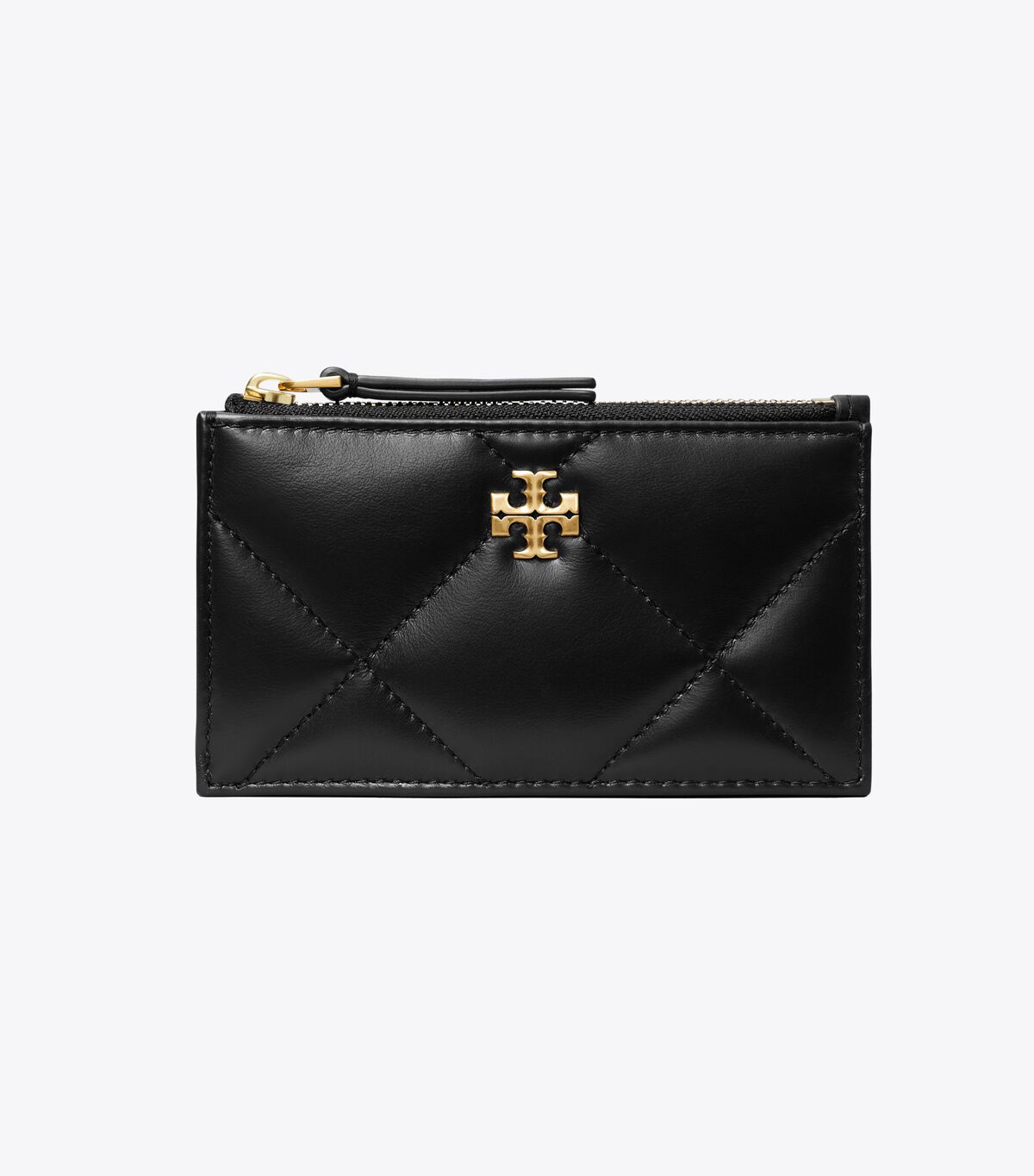 tory burch kira diamond quilt zip card case