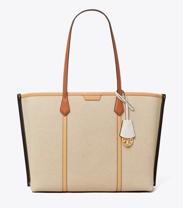 Perry Canvas Triple-Compartment Tote