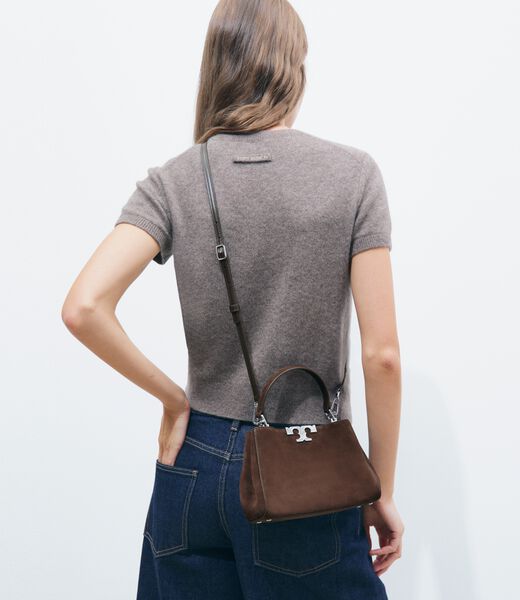 tory burch mini eleanor suede satchel