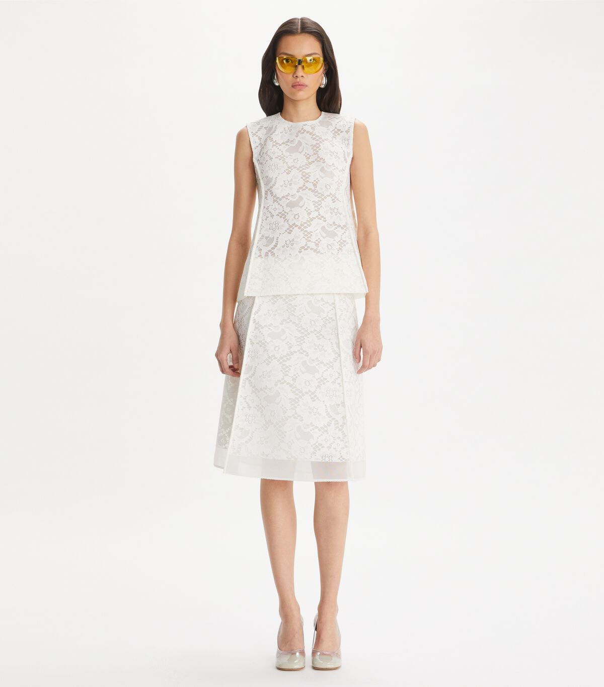 tory burch corded lace skirt