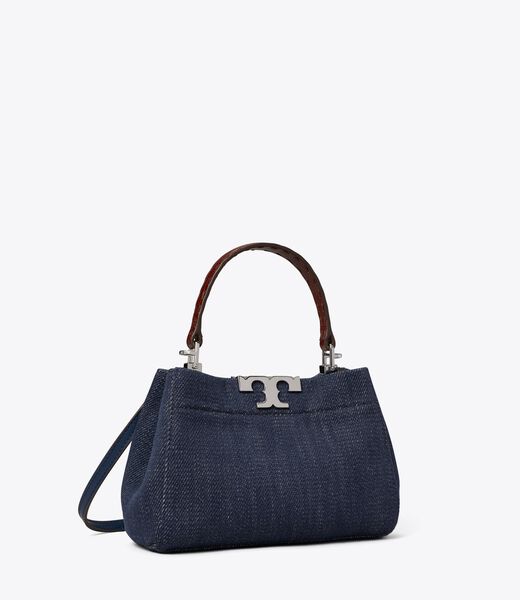 Mini Eleanor Denim Satchel tory burch mini eleanor denim satchel