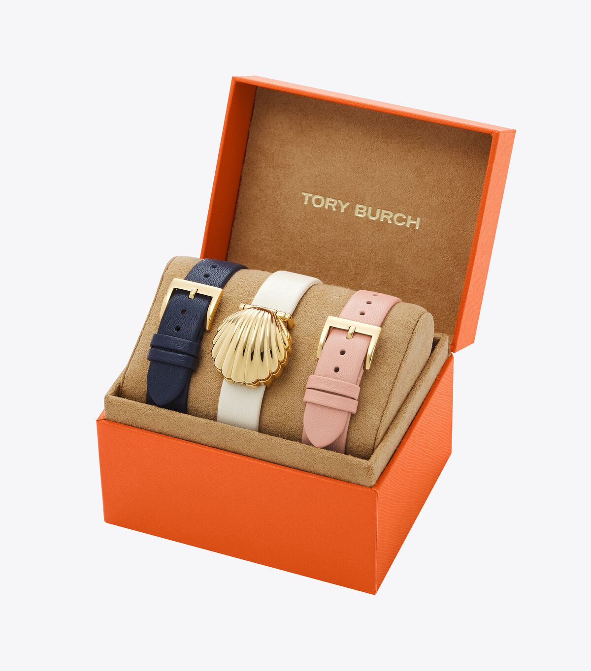 Shell Watch Gift Set, Gold Tone/Multi-Color, 25 X 28 MM |  50-off-carry-overs | Tory Burch