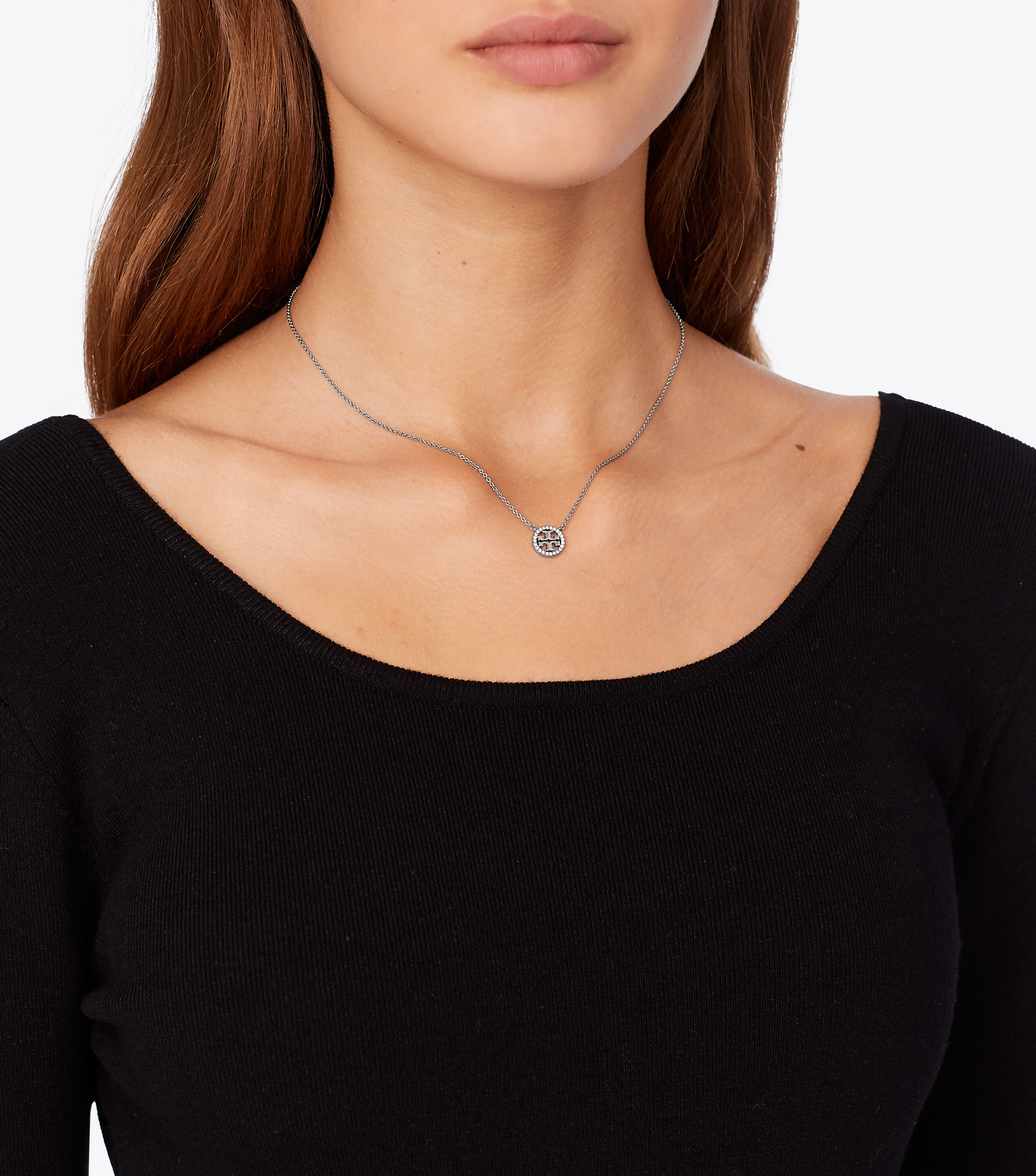 Tory burch delicate logo necklace discount