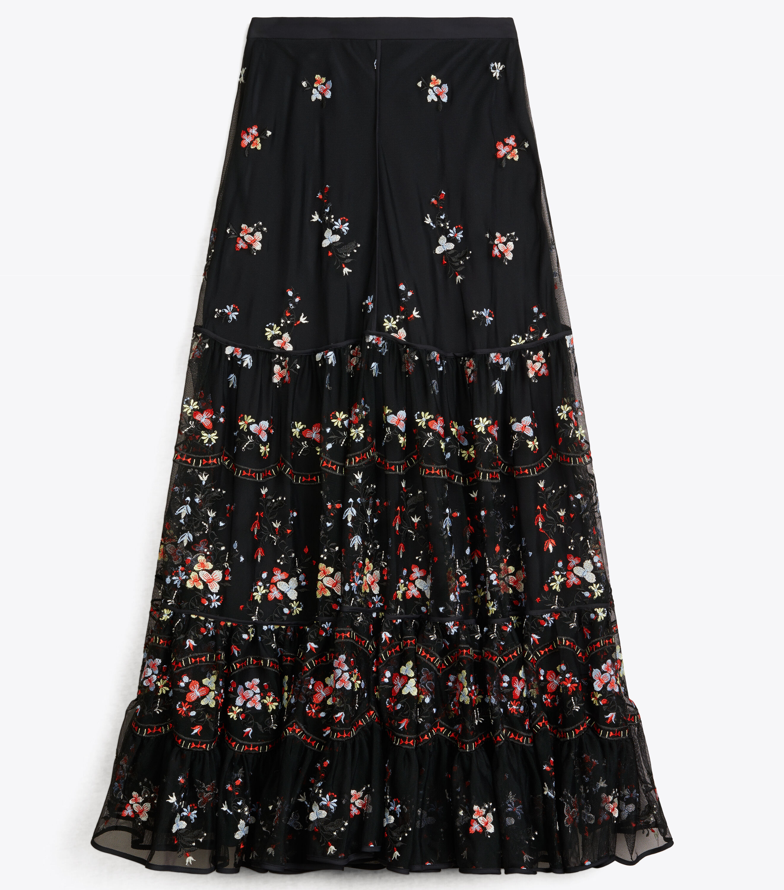 Embroidered Tulle Skirt