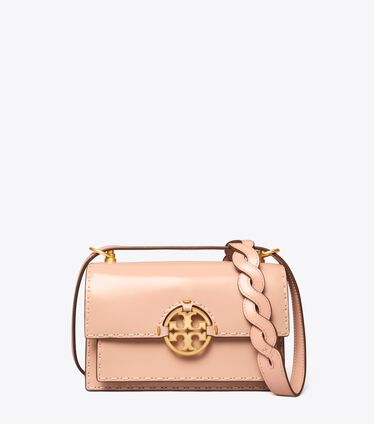 Small Miller Spazzolato Pickstitch Flap Shoulder Bag