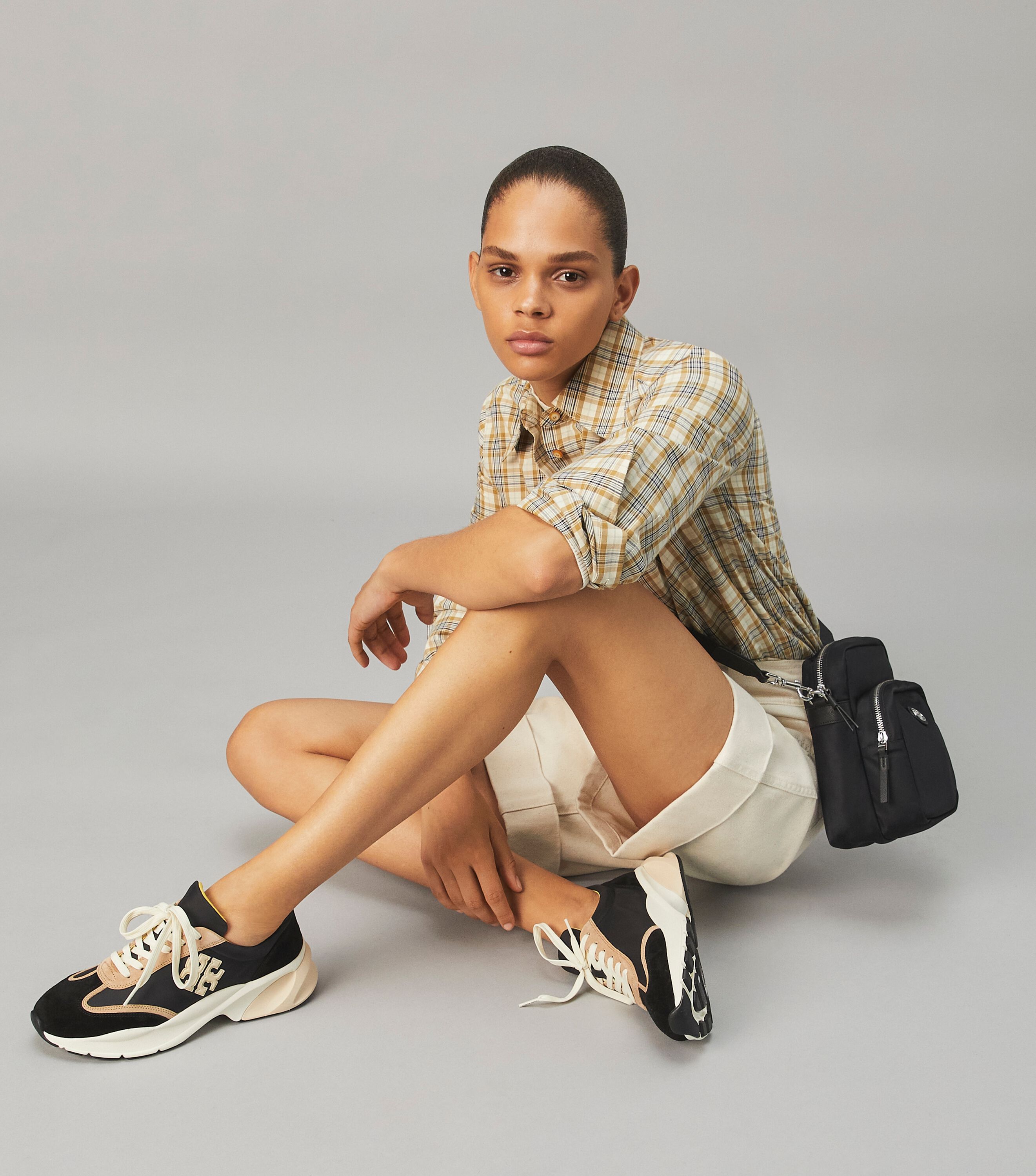 Good Luck Trainer, Black / Cream | Tory Burch UAE