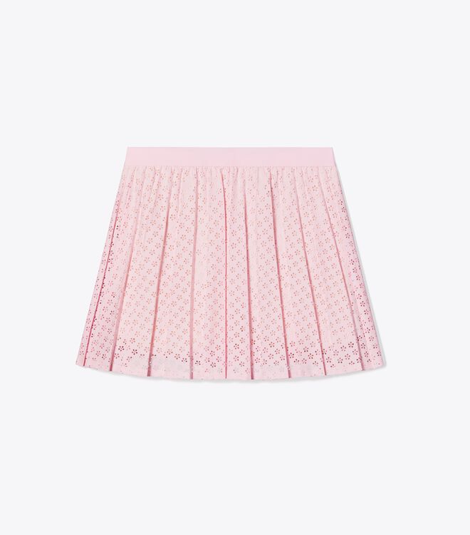 Pleated Laser Cut Tennis Skirt
