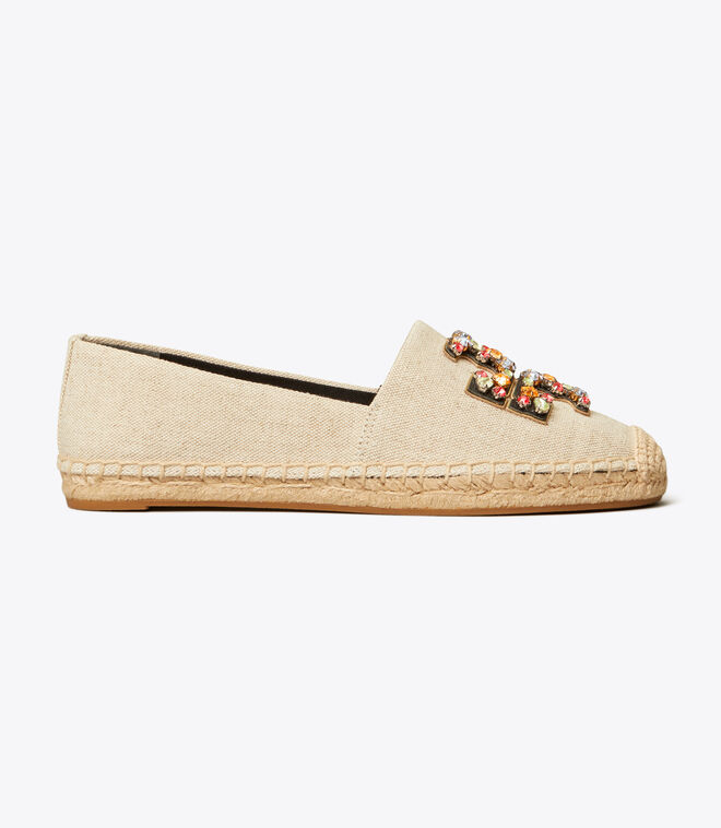 tory burch ines embellished leather espadrilles