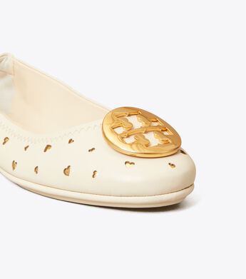 Minnie Travel Ballet Flat, Cut-Out Leather