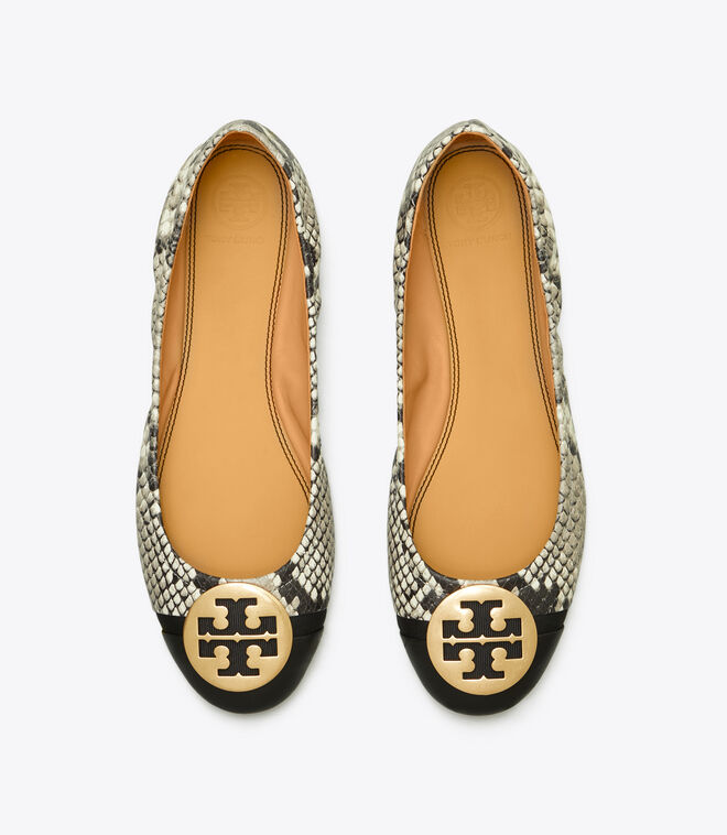 minnie cap toe ballet flat tory burch