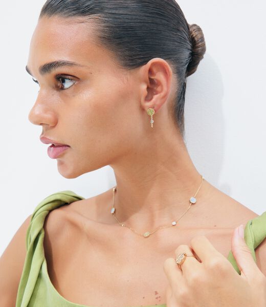 tory burch icon mother of pearl necklace
