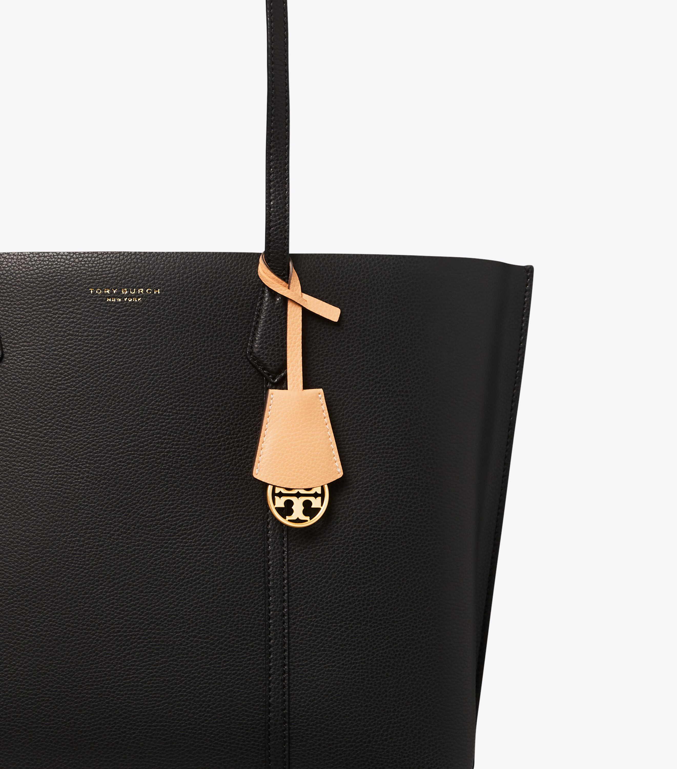 Tory burch perry tote black cheap