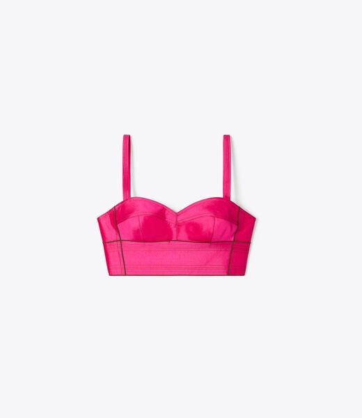 tory burch silk bra top