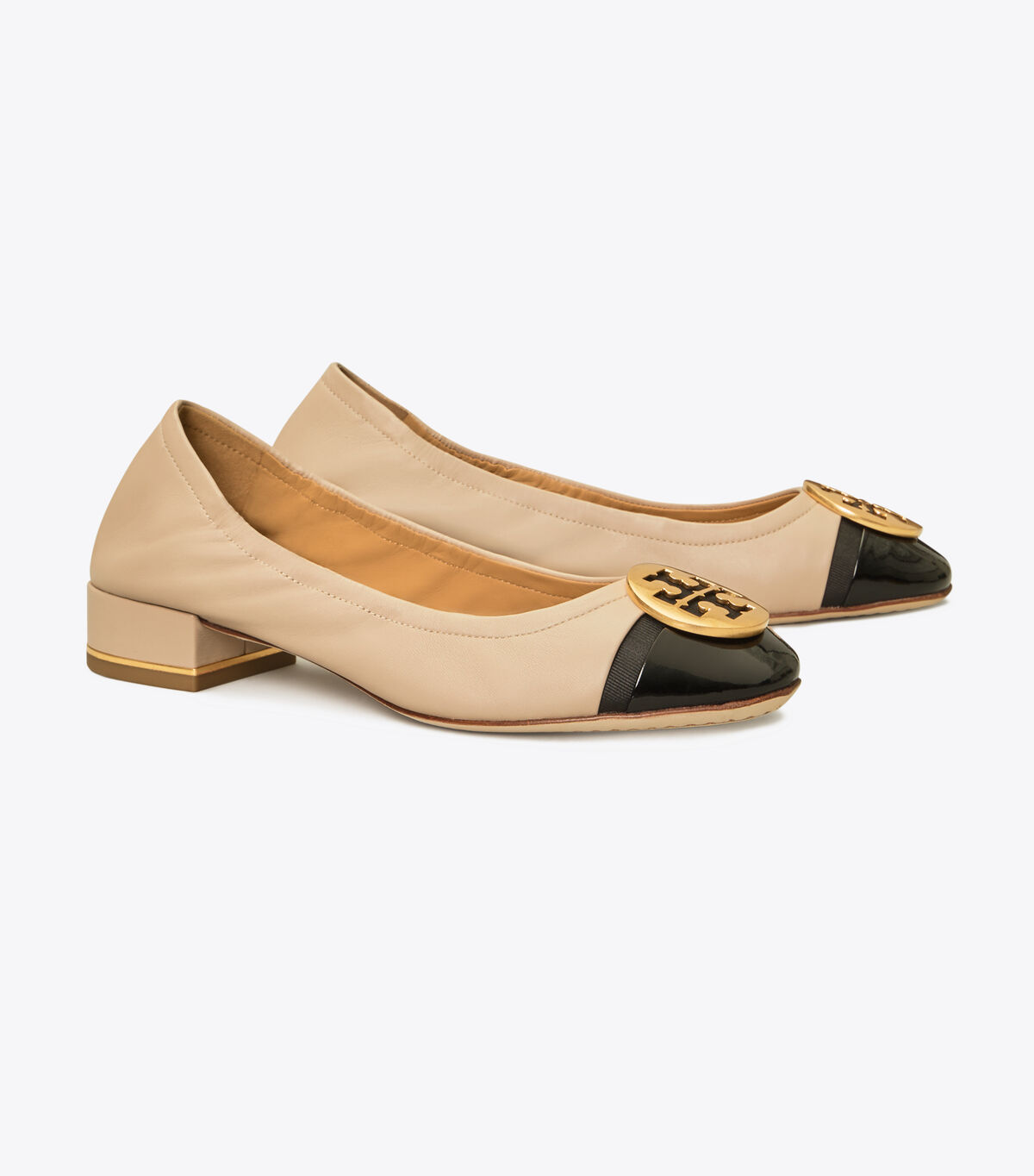 tory burch minnie cap toe 25mm ballet