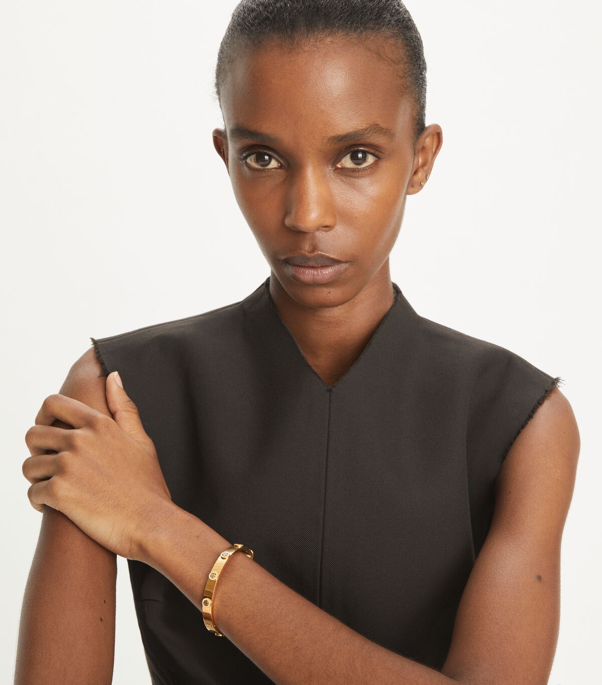 tory burch miller stud pave hinge bracelet