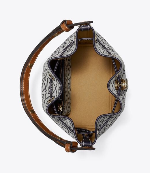 tory burch t monogram bucket bag