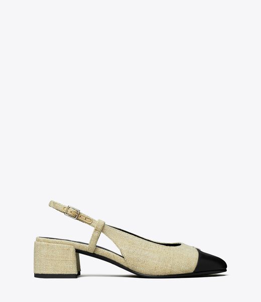 tory burch cap toe slingback